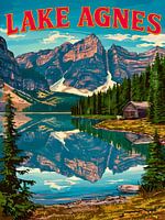 Prachtige Kunstprint van Lake Agnes