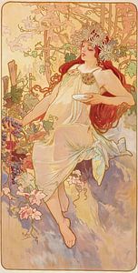 Les Saisons 3 (1896) von Alphonse Mucha