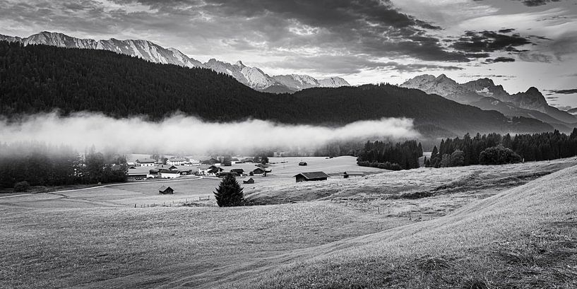 A summer morning in Bavaria in black and white by Henk Meijer Photography