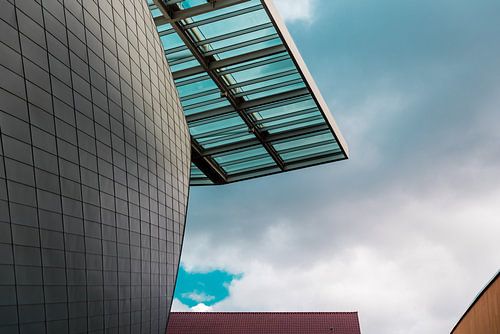 Abstract lines, shapes and colors of the Docks Shopping mall, Br