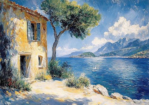 Matisse inspired sea Fauvism Mediterranean I