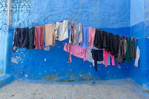 Traditional Moroccan architectural details in Chefchaouen Morocco, Africa.