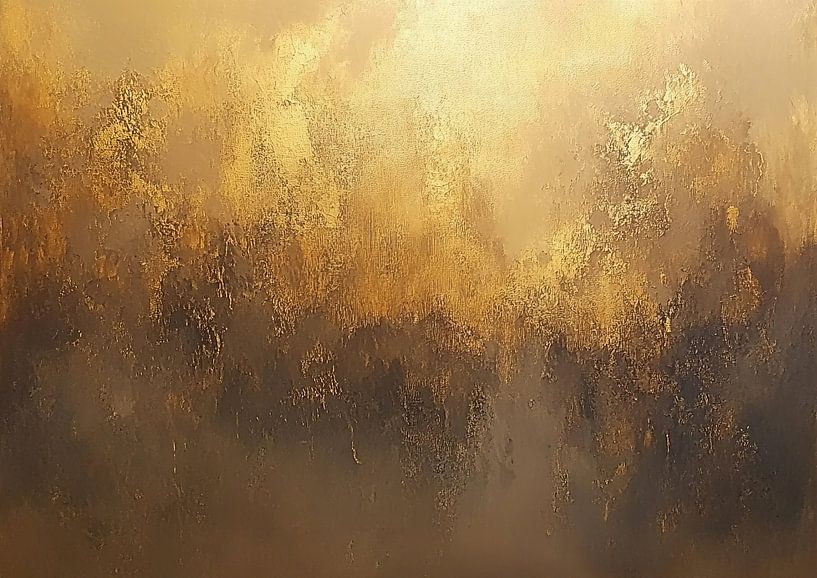 Dunkle und goldene Formen von ARTEO Gemälde