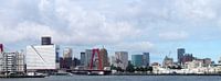 Skyline van Rotterdam vanaf de rivier van M  van den Hoven thumbnail
