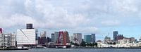 Skyline van Rotterdam vanaf de rivier