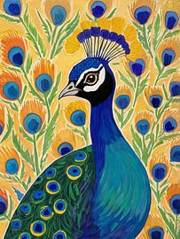 Peacock Style Henri Matisse by TOAN TRAN