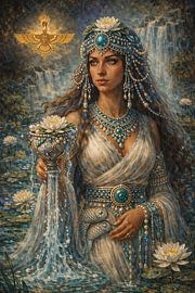 Gemälde der Göttin Haurvatat. von Johannes