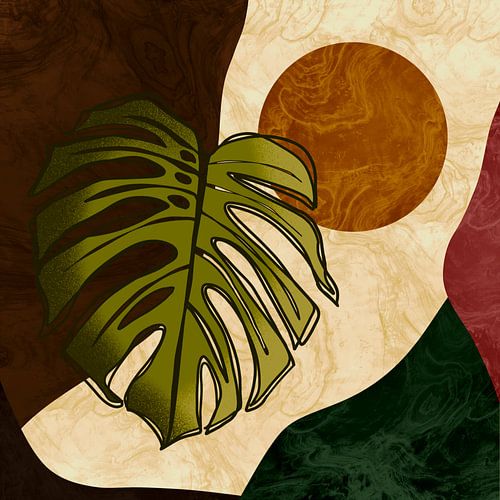 Nature abstraite - Monstera