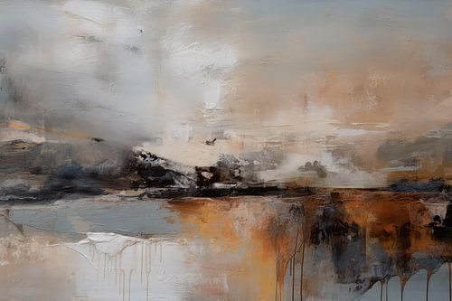 Panorama terrestre abstrait et enchanteur