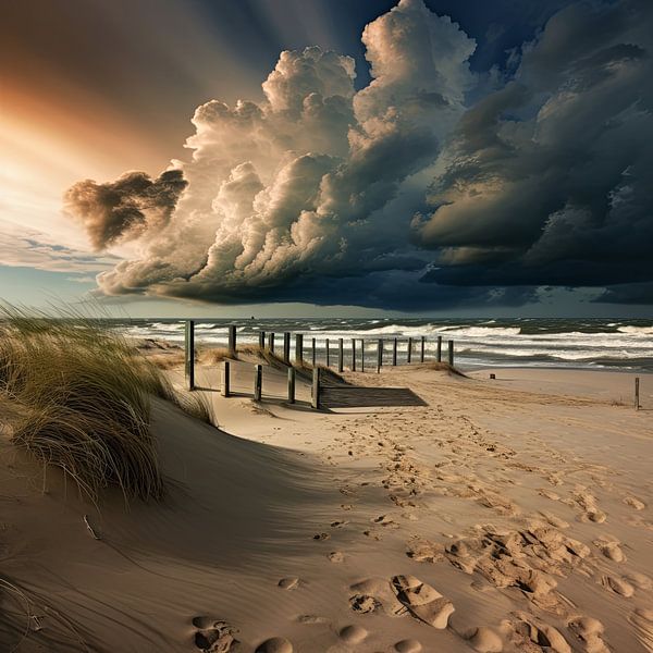 life on the beach by Egon Zitter