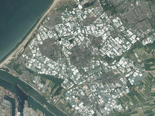 Luchtfoto van het Westland