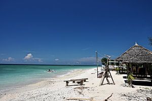 Abgelegener Strand auf der Insel Gili Air