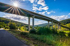 View of the Sinntal bridge by Raphotography