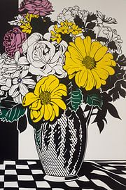 Vase mit Blumen von Artsy