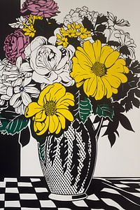 Vase avec fleurs sur Artsy