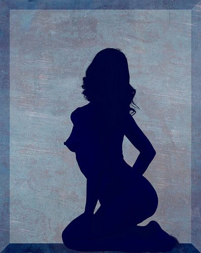 Woman in window silhouette