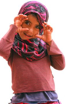 Little girl in Petra by Gert-Jan Siesling