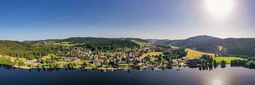 Aerial view panorama Titisee in the Black Forest by Werner Dieterich