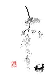 branch on the river by Péchane Sumie