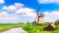 Moulins dans le Schermer par Digital Art Nederland Aperçu