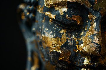 Gouden wijsheid - Zen Boeddha van Poster Art Shop