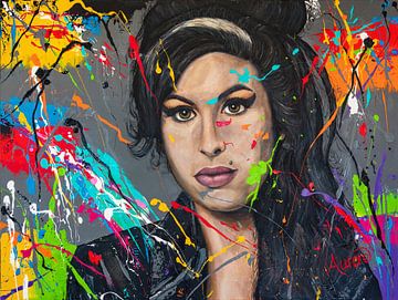 Amy Winehouse van Happy Paintings
