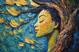 spiritual painting with trees