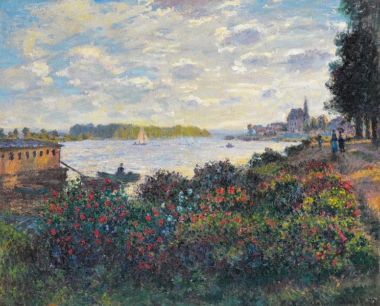 De Seine bij Argenteuil, Claude Monet van Meesterlijcke Meesters