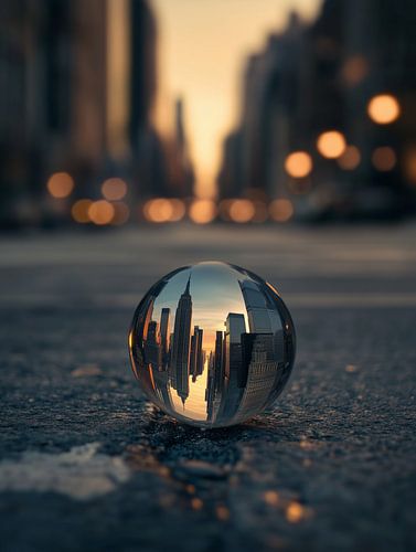 New York in een kristallen bal