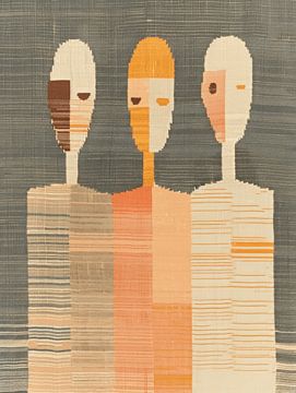 Drie abstracte figuren van Studio Allee
