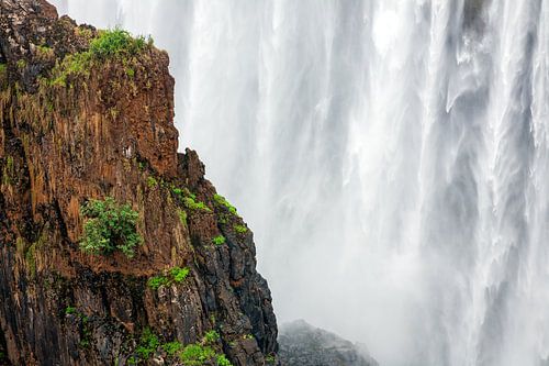De Victoria watervallen bij Livingstone en Victoria Falls