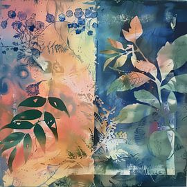 Seasonal leaf background by Ariadna de Raadt-Goldberg