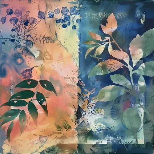 Seizoensgebonden bladachtergrond