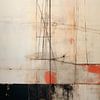 Zeilen Abstract werk van Hetty Lamboo