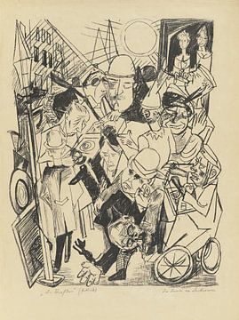 Max Beckmann - De straat (1919) van Peter Balan