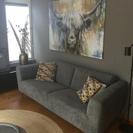 Customer photo: Highland Cow I by Atelier Paint-Ing, on canvas