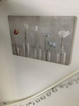 Customer photo: Still life with flowers in Japandi style by Japandi Art Studio