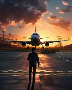 Auf dem Flughafen