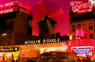 Parijs Moulin Rouge 1965 van Timeview Vintage Images thumbnail