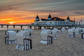 Ahlbeck pier bij zonsopgang van Markus Lange