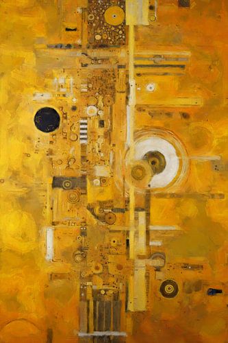 Yellow with Abstract Patterns