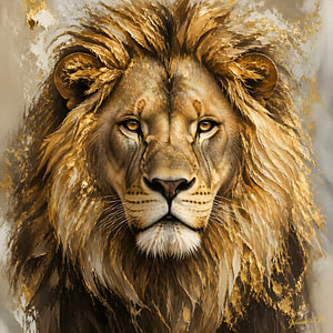 Majesty in Gold - Löwe 1