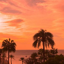 Een kleurrijke zonsopgang aan de Costa del Sol van Berthold Werner