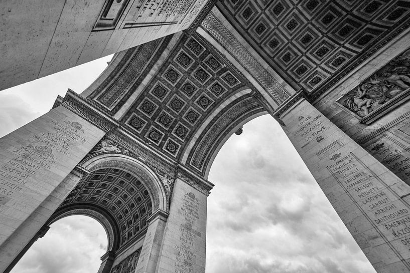 Arc de Triomphe en noir et blanc par l artiste Michael Echteld