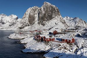 Une belle journée d'hiver dans les Lofoten (Hamnoy) sur Heidi Bol