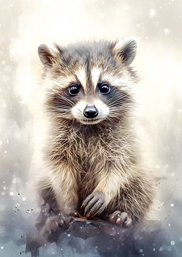 Baby raccoon