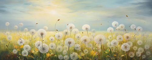 Schilderij Paardenbloemen