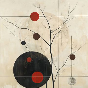 Op de natuur geïnspireerde abstractie van Poster Art Shop
