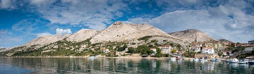 Berglandschap van Krk eiland, Kroatië