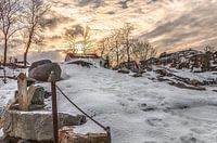 Cottage in the snow